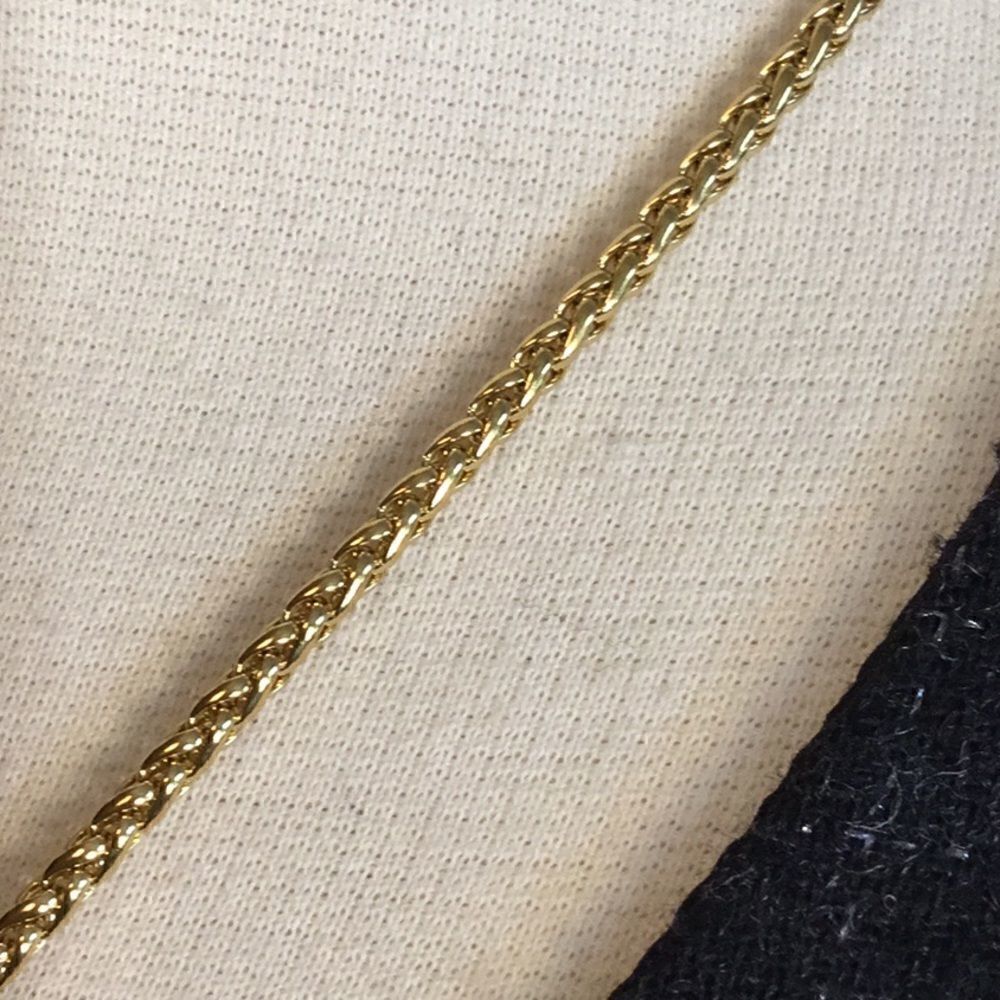 UNISEX GOLD PLATED ROPE STYLE NECKLACE 20” - Picture 2 of 10